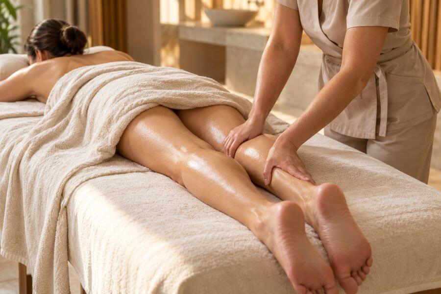 Ganzkörpermassage bei Augsburg: entspannende Massage in warmem Ambiente